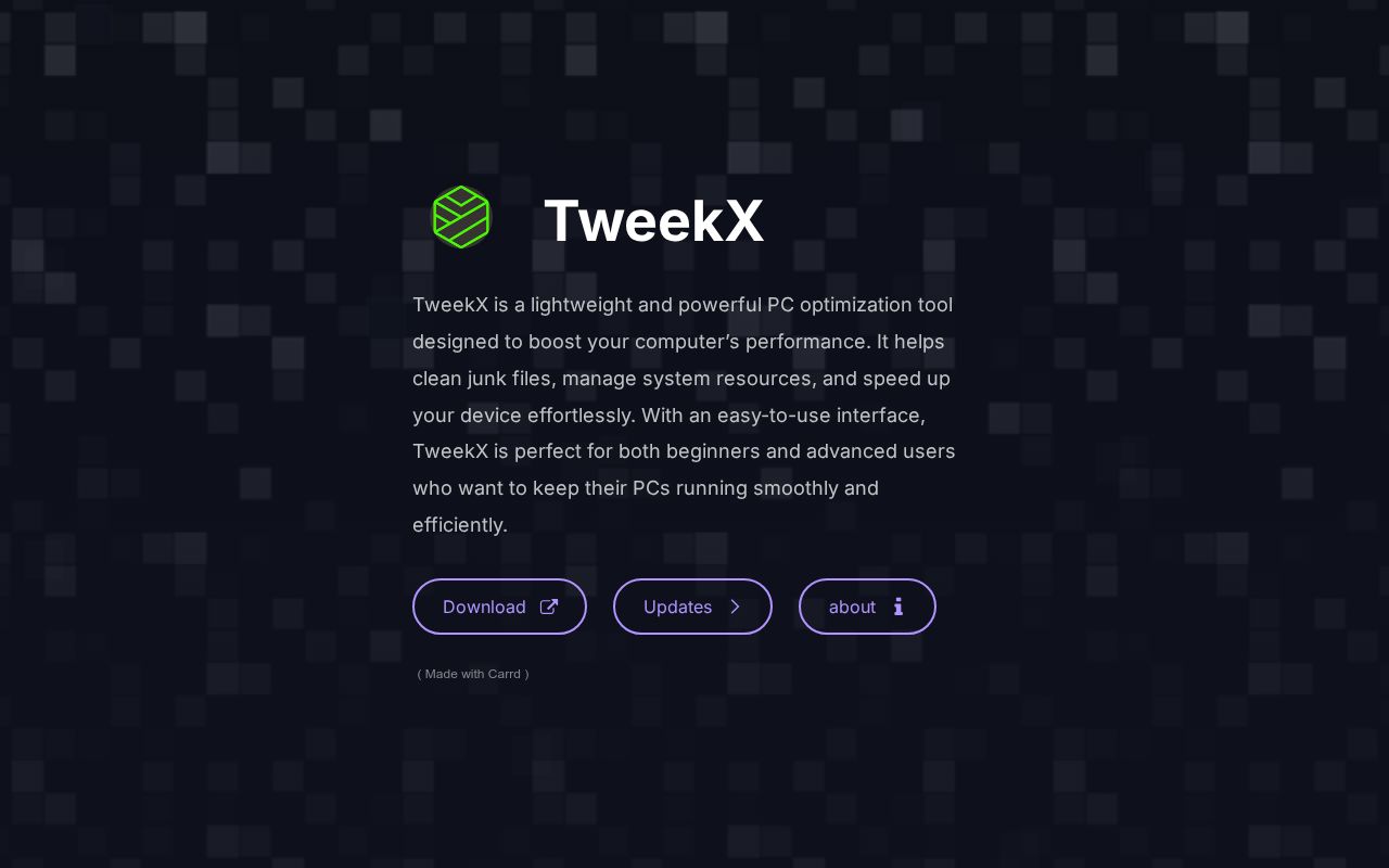 Carrd profile picture for @tweekx